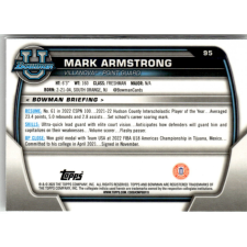 Topps 2022-23 Bowman Chrome University #95 Mark Armstrong gyűjthető kártya