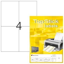 TopStick Etikett címke Topstick 105x148 mm szegély nélküli 100 ív 400 db/doboz etikett