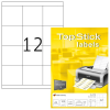 TopStick Etikett címke Topstick 70x67.7 mm szegéllyel 100 ív 1200 db/doboz