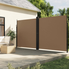 Tópszínű behúzható oldalsó napellenző 220 x 1000 cm kerti bútor