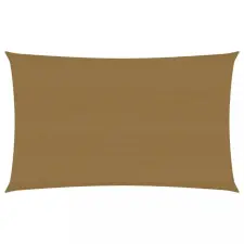  Tópszínű HDPE napvitorla 160 g/m² 4 x 7 m kerti bútor