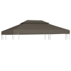  Tópszínű kétszintes pavilon tetőponyva 310 g/m² 4 x 3 m