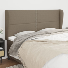  tópszínű szövet fejtámla szárnyakkal 203x23x118/128 cm ágy és ágykellék