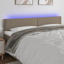  Tópszínű szövet LED-es fejtámla 180x5x78/88 cm ágy és ágykellék