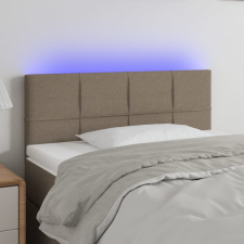 tópszínű szövet LED-es fejtámla 80 x 5 x 78/88 cm ágy és ágykellék