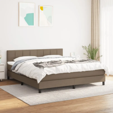  tópszínű szövet rugós ágy matraccal 160 x 200 cm ágy és ágykellék