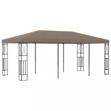 tópszínű szövetpavilon 6 x 3 m kerti bútor