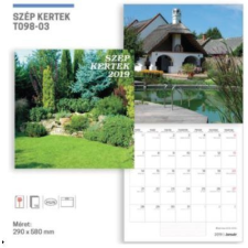 TOPTIMER 19T0098-003 - SZÉP KERTEK LEMEZNAPTÁR - 2019 naptár, kalendárium