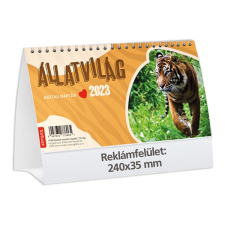 TOPTIMER Asztali naptár képes toptimer t058 álló fehér lapos állatvilág 2023. naptár, kalendárium
