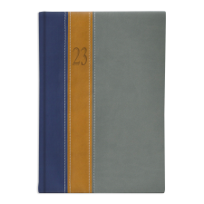 TOPTIMER Fashion, B5 heti beosztású határidőnapló, Kék-Okker-Szürke határidőnapló