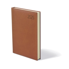 TOPTIMER Határidőnapló TOPTIMER Business B021 A/5 napi sárga lapos barna 2025. határidőnapló