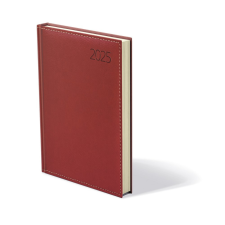 TOPTIMER Határidőnapló TOPTIMER Business B021 A/5 napi sárga lapos bordó 2025. határidőnapló