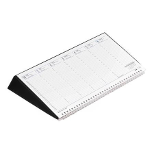 TOPTIMER Naptár, asztali, fekvő, TOPTIMER, fekete naptár, kalendárium