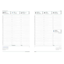 TOPTIMER Naptár, tervező, A4, heti, TOPTIMER &quot;Traditional&quot;, kék naptár, kalendárium