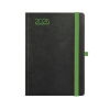 TOPTIMER Naptár, tervező, A5, napi, TOPTIMER, Nero, fekete-zöld (NKN021ZU)