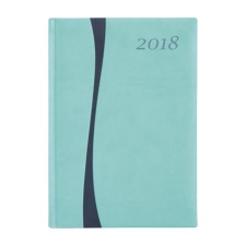 TOPTIMER Naptár, tervező, A5, napi, TOPTIMER &quot;Duplex&quot;, türkiz-kék naptár, kalendárium