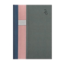 TOPTIMER Naptár, tervező, A5, napi, TOPTIMER Vario, kék-rózsaszín-szürke (NKV021KRSZU) határidőnapló