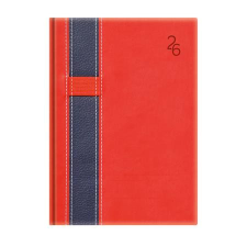 TOPTIMER Naptár, tervező, A5, napi, TOPTIMER Vario, piros-kék (NKV021PKU) határidőnapló