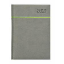 TOPTIMER Naptár, tervező, A5, napi, TOPTIMER, "Young", szürke-zöld határidőnapló