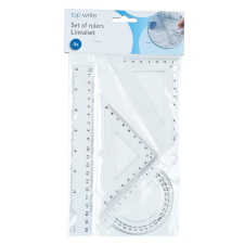 Topwrite - Geometrikus készlet 4 elemből vonalzó