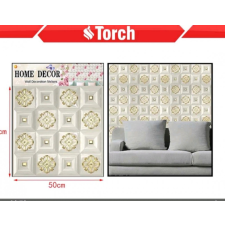 TORCH Dombornyomott Tapéta Virágos kerámia Csempe hatású Mosható Öntapadós PVC Anyagból tapéta, díszléc és más dekoráció