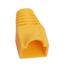  Törésgátló RJ45 csatlakozóhoz (05230SA-100), sárga, 100db/csomag kábel és adapter