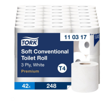 Tork Premium T4 rendszerű 3 rétegű toalettpapír, extra fehér higiéniai papíráru