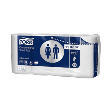 Tork Toalettpapír 2 rétegű kistekercses 250 lap/tekercs 8 tekercs/csomag T4 Tork_110767 fehér higiéniai papíráru