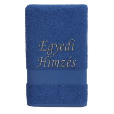  Törölköző hímzéssel – saját névvel vagy szöveggel/Királykék lakástextília