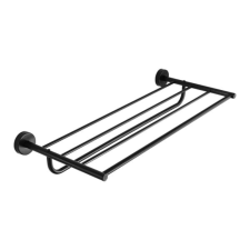  Törölközőtartó polc Sanela fekete 50x25 cm SLZD36N fürdőszoba bútor