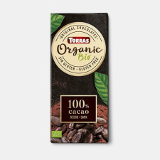 Torras 100% kakaótartalmú BIO étcsokoládé 100 g csokoládé és édesség