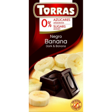 Torras banános étcsokoládé 75g csokoládé és édesség