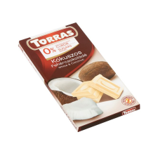 Torras Diet Torras táblás fehércsokoládé-kókusszal - 75g csokoládé és édesség