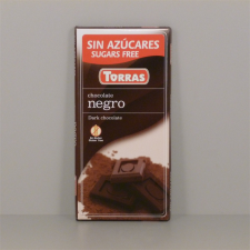 Torras gluténmentes étcsokoládé cukor nélkül 75 g csokoládé és édesség