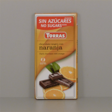 Torras gluténmentes étcsokoládé narancs cukor nélkül 75 g reform élelmiszer