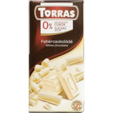  Torras  Gluténmentes Fehércsokoládé Édesítőszerrel 75g csokoládé és édesség