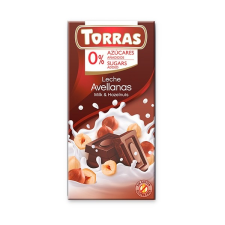  TORRAS GLUTÉNMENTES TEJCSOKOLÁDÉ MOGYORÓ CUKOR NÉLKÜL 75 G gluténmentes termék