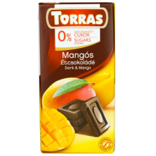 Torras Mangós étcsokoládé hozzáadott cukor nélkül 75 g csokoládé és édesség
