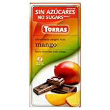  Torras Mangós Gluténmentes Étcsokoládé Édesítőszerrel 75g csokoládé és édesség