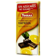 Torras Narancsos étcsokoládé maltitollal 75g reform élelmiszer