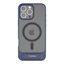 Torras Pstand védőtok iPhone 16 Pro kék tok és táska