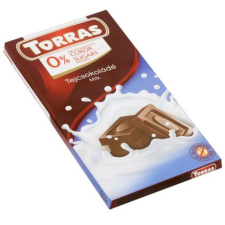  Torras Tejcsokoládé hozzáadott cukor nélkül (gluténmentes) 75 g csokoládé és édesség
