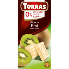Torras Torras gluténmentes kiwis fehércsokoládé hozzáadott cukor né 75 g reform élelmiszer