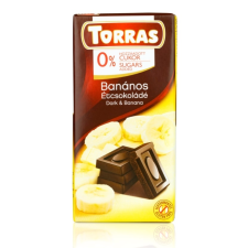 Torras TR. No sug. add. 08. Banános étcsokoládé 75 g reform élelmiszer