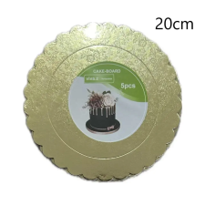  Torta alátét kerek,arany színűapró rózsa mintás,fodros szélű ,átm.20cm sütés és főzés
