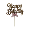  Torta beszúró " Happy Birthday" - 42. ( Rose Gold )