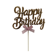 Torta beszúró " Happy Birthday" - 42. ( Rose Gold ) sütés és főzés