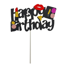  Torta dekoráció – Happy Birthday – Divat party kellék
