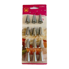  Torta díszítőcső szett 3 cm, 12 db-os sütés és főzés