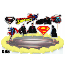 TORTA FELSZERELŐDÉS KÉSZLET - SUPERMAN A FILM 10db. party kellék